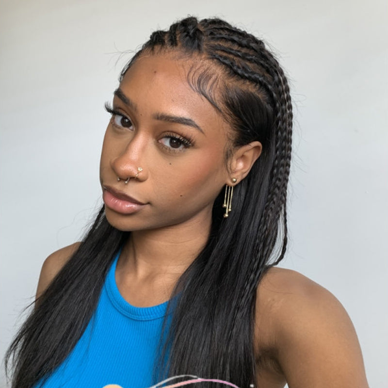 Silky Straight | 13x6 3D Fitted Gluless HD Crystal Lace Wig [GWL01]